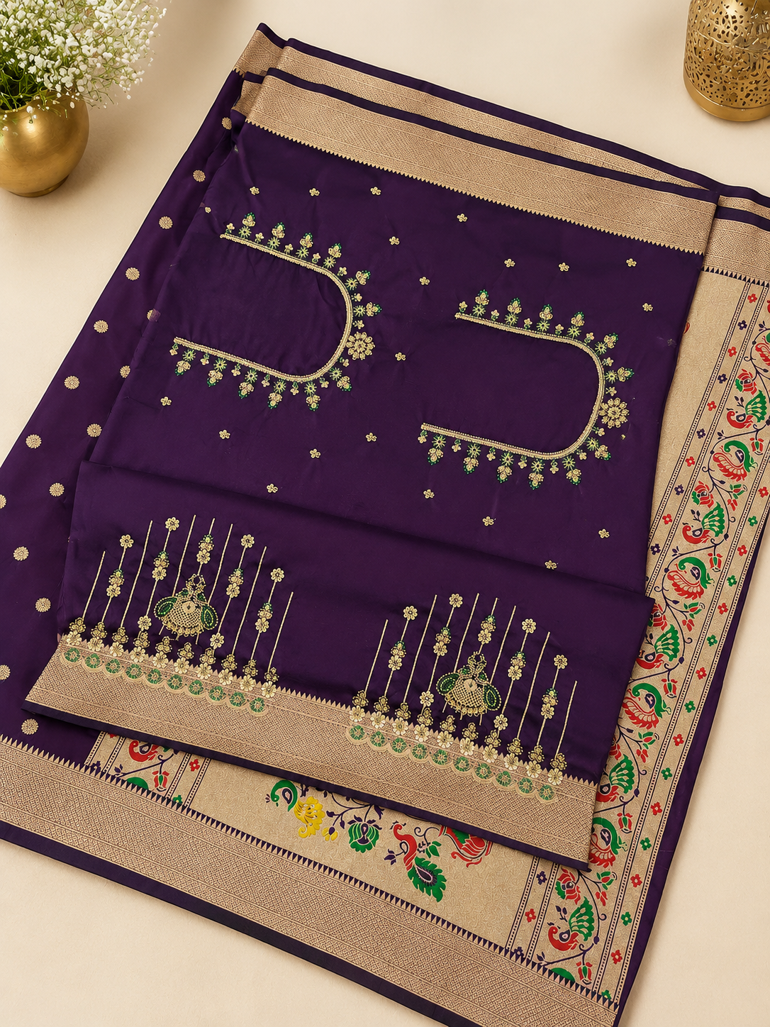 Royal Purple Kalanjali Paithani